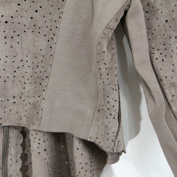 BCBG Taupe Suede Jacket - Picture 6 of 8